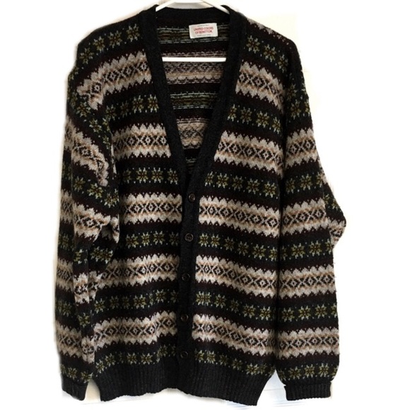 benetton cardigan wool
